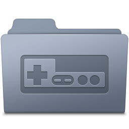 Game Folder Graphite Icon 256x256 png